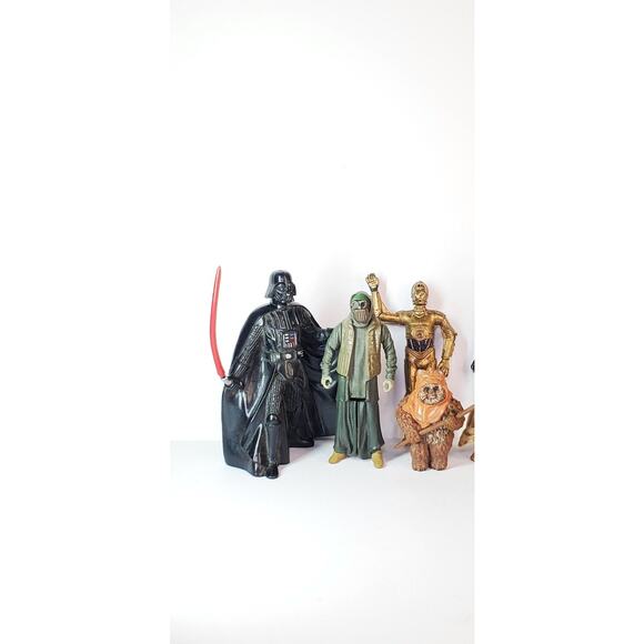 Mixed Lot of 7 Loose Star Wars Action Figures Clone Wars Toy3 - Picture 2 of 3